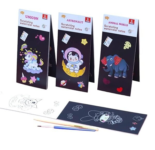 water book plus scratch book 2 in 1