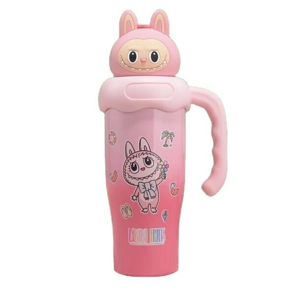 cute pink labubu tumbler