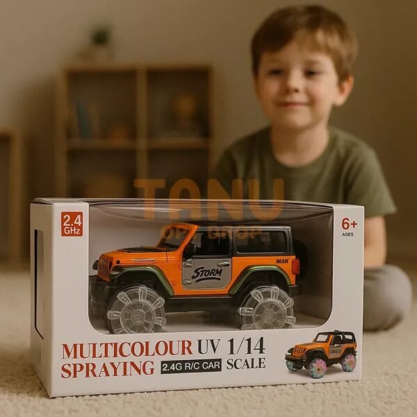 Multicolour UV Spraying RC car