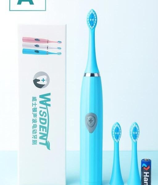 electronic toothbrush for adults with 3 brush heads