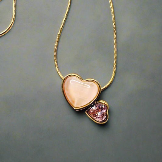 Golden Blush Love Pendant