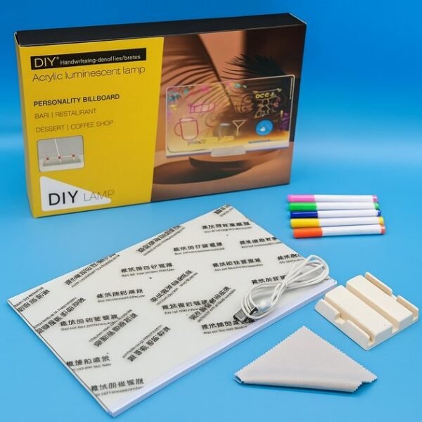 Acrylic Luminescent Writing Board Lamp,