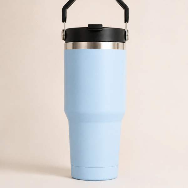 Sky Blue Handle Tumbler