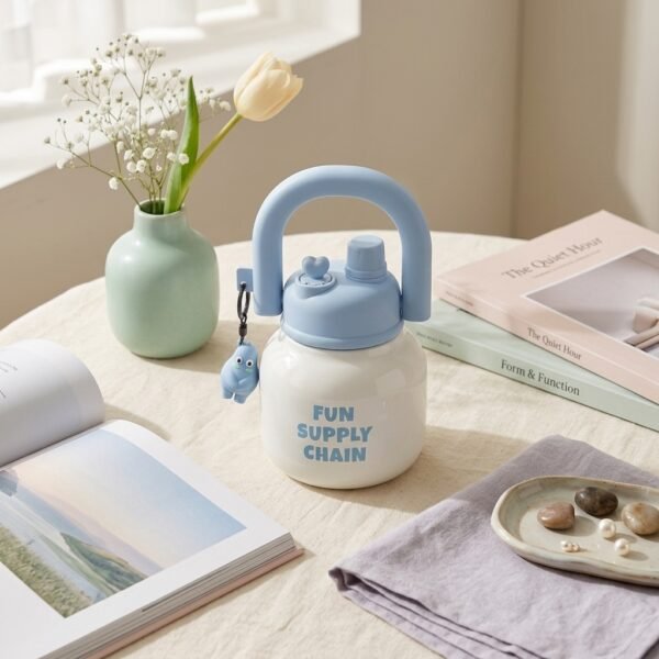 Fun Supply Chain kettle bell Water Bottle  Sipper Bottle with Handle  Charm